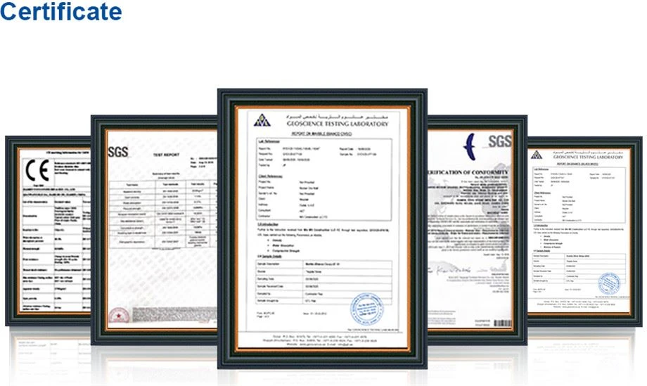 Certificate of granite