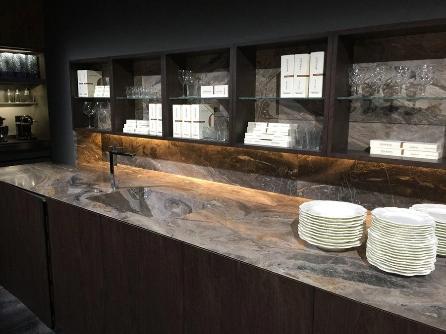 Arabescato Orobico Grigio Marble Kitchen 1