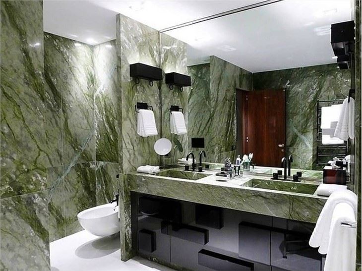 Verde Ming Marble for Bathroom Wall